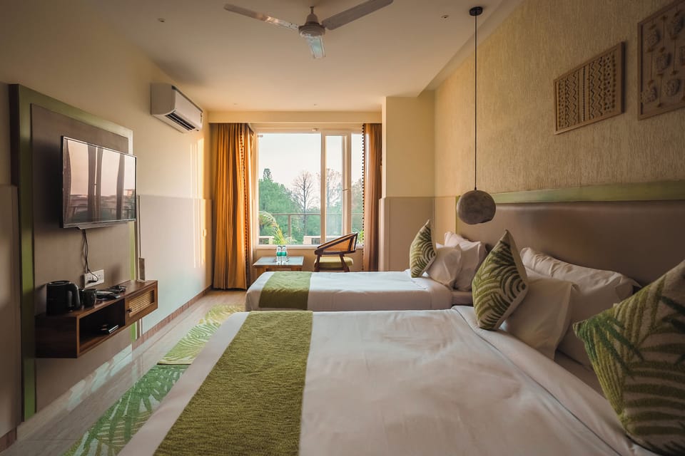 Premium Room | Premium bedding, memory foam beds, desk, laptop workspace