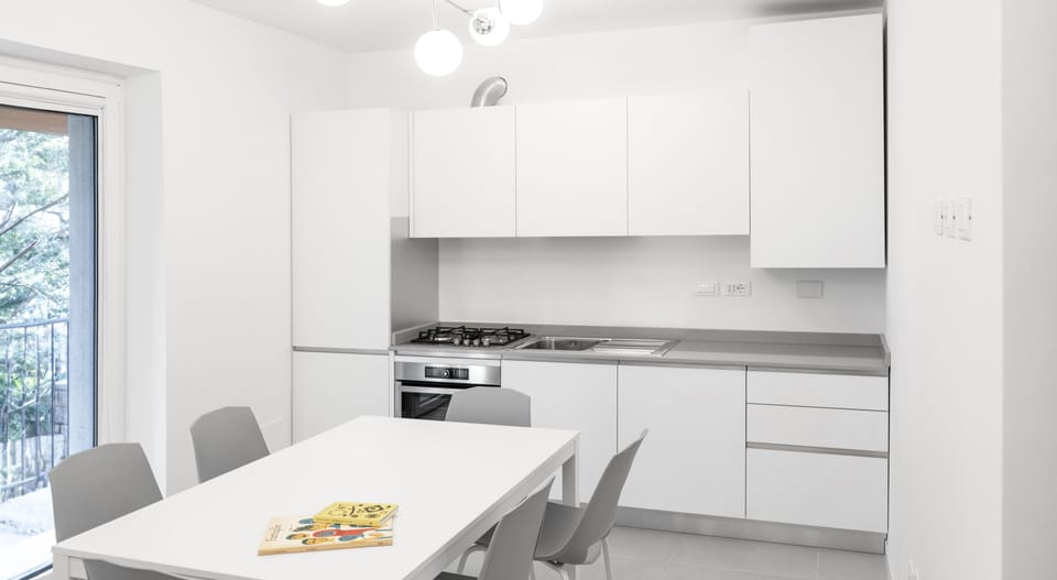 Classic Apartment | Private kitchen | Full-size fridge, microwave, stovetop, dishwasher
