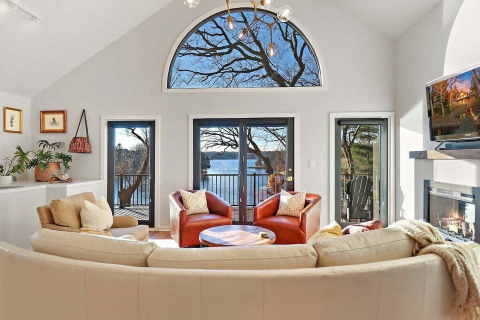 Living Room with seating and smart TV