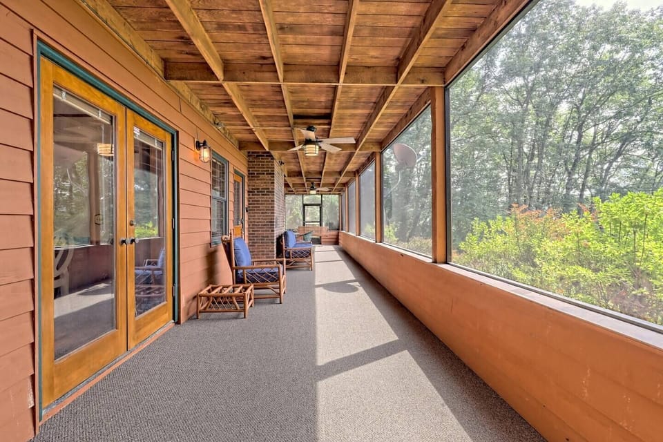 Endless views and endless relaxation on the spacious screened porch