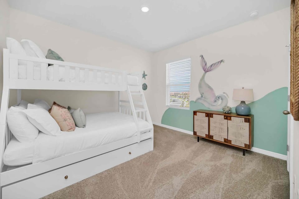 Bedroom 6 | Twin/Full Bunk Bed w/ Twin Trundle | 2nd Floor