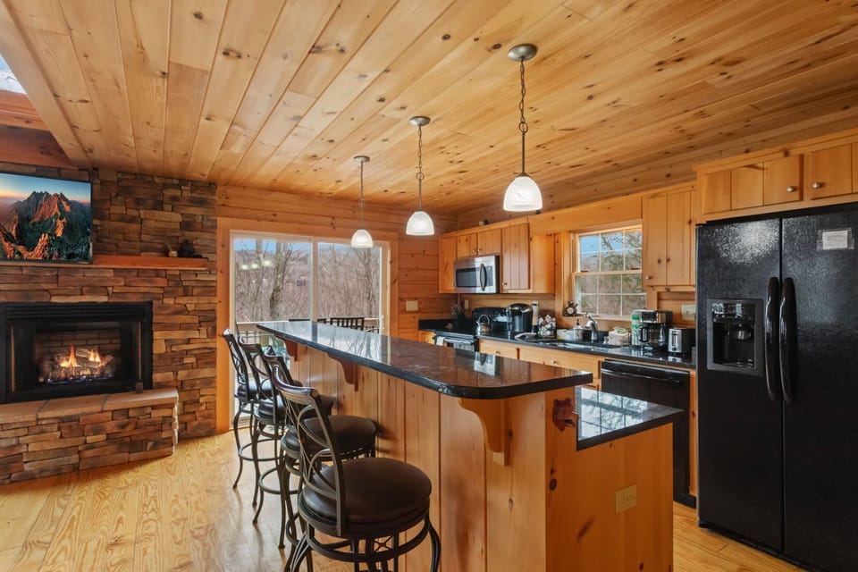 Kitchen with Island High Top Seating