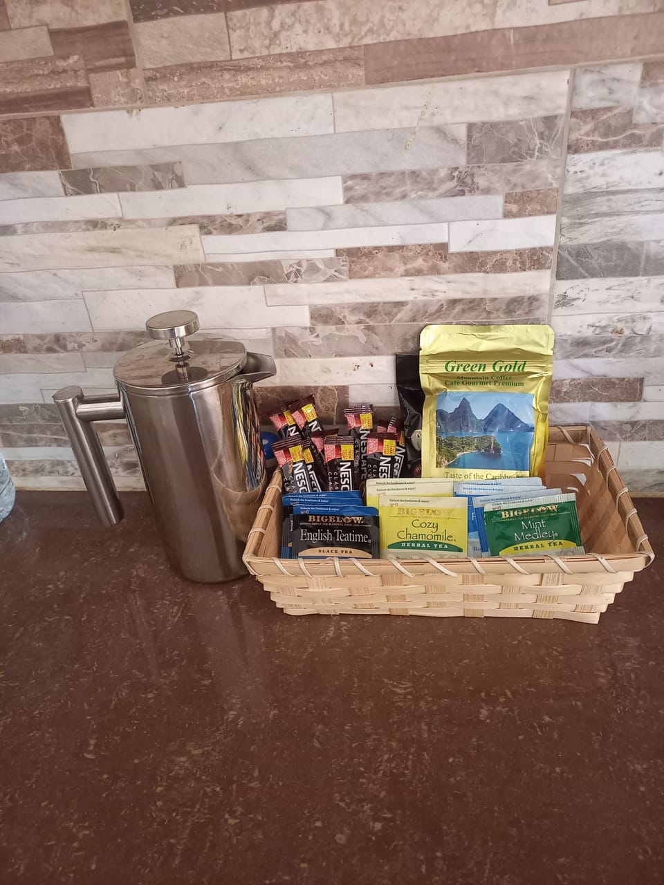 Complimentary coffee and tea available 