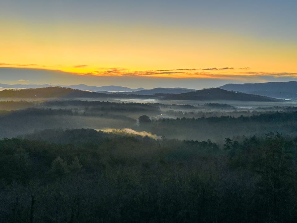 No better view of sunrise in all of Blue Ridge if you ask us! 