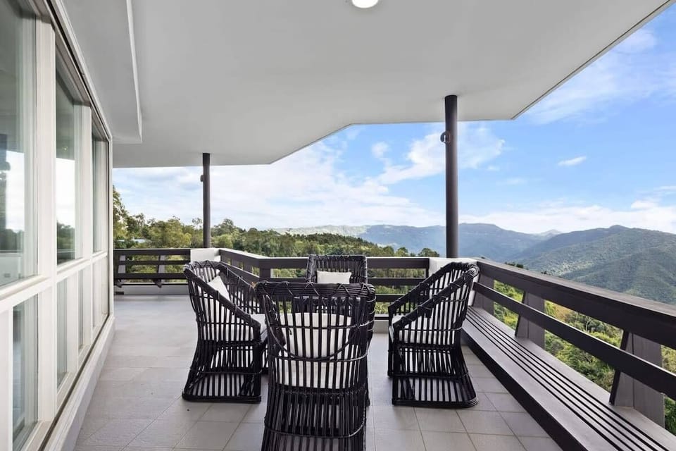 Outdoor seating areas in the outdoor terrace.