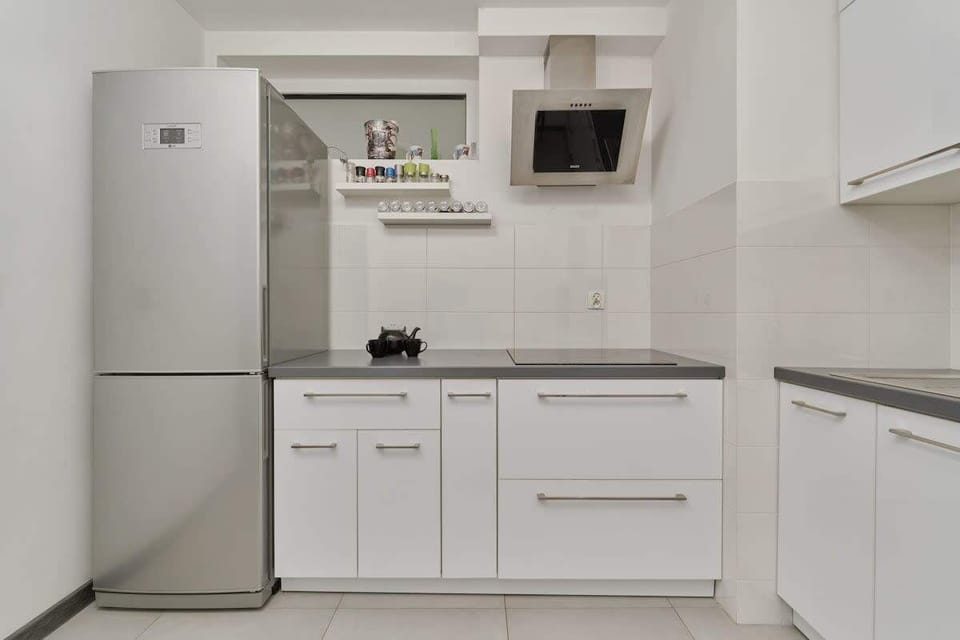 Separate kitchen with dining area