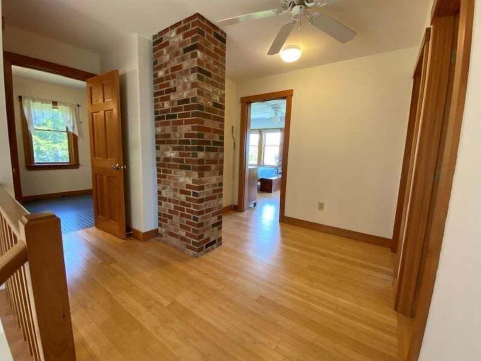 There are hardwood floors through out the cottage