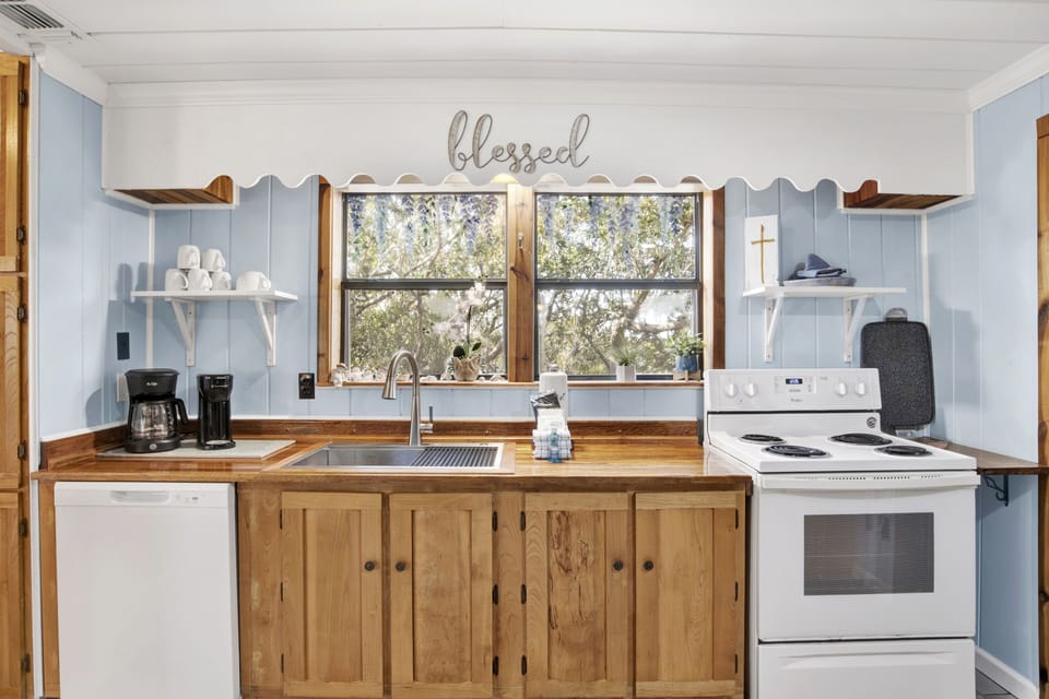 Watch the birds while at the kitchen sink