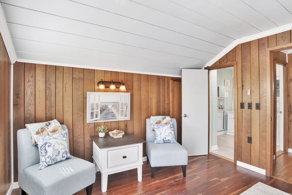 Bedroom 3 has a private bathroom and deck access
