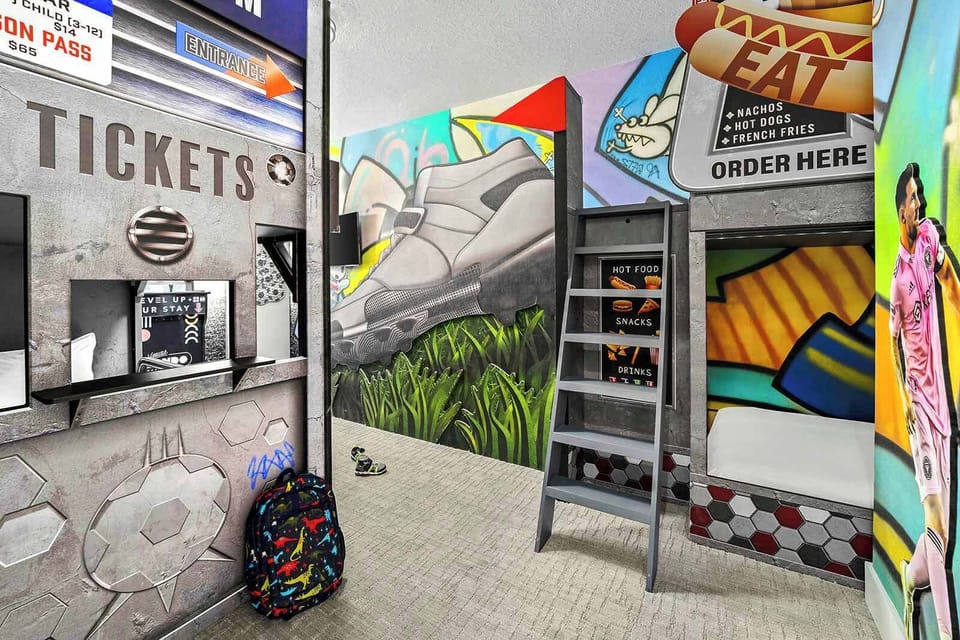 Soccer *Theme Room* 1 on Second Floor