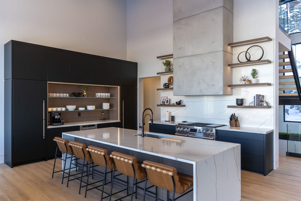 Main kitchen w/48" range, double oven, oversized fridge/freezer, two dishwashers