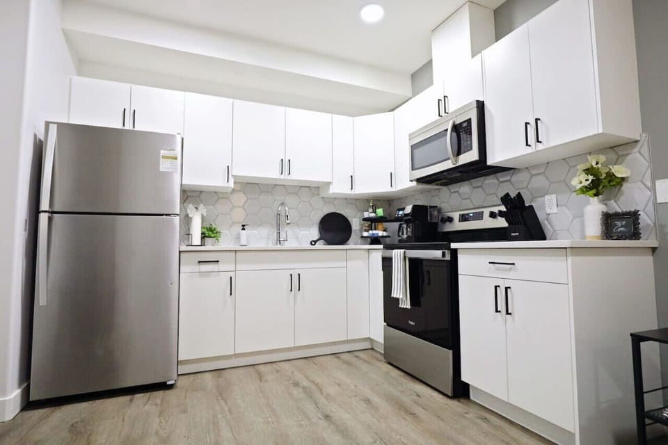 This kitchen has everything you need for a perfect stay—just add your favorite ingredients!