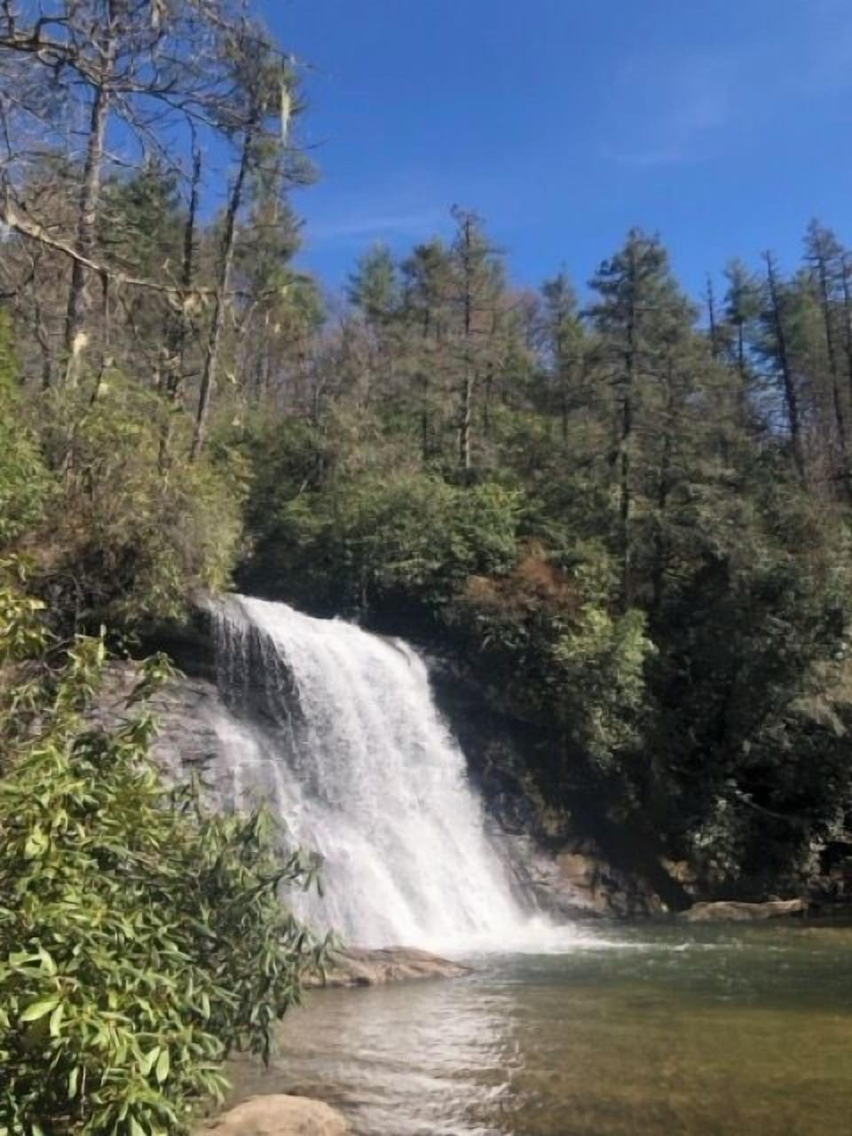 Silver Run Falls, just minutes from the house in Cashiers, NC.