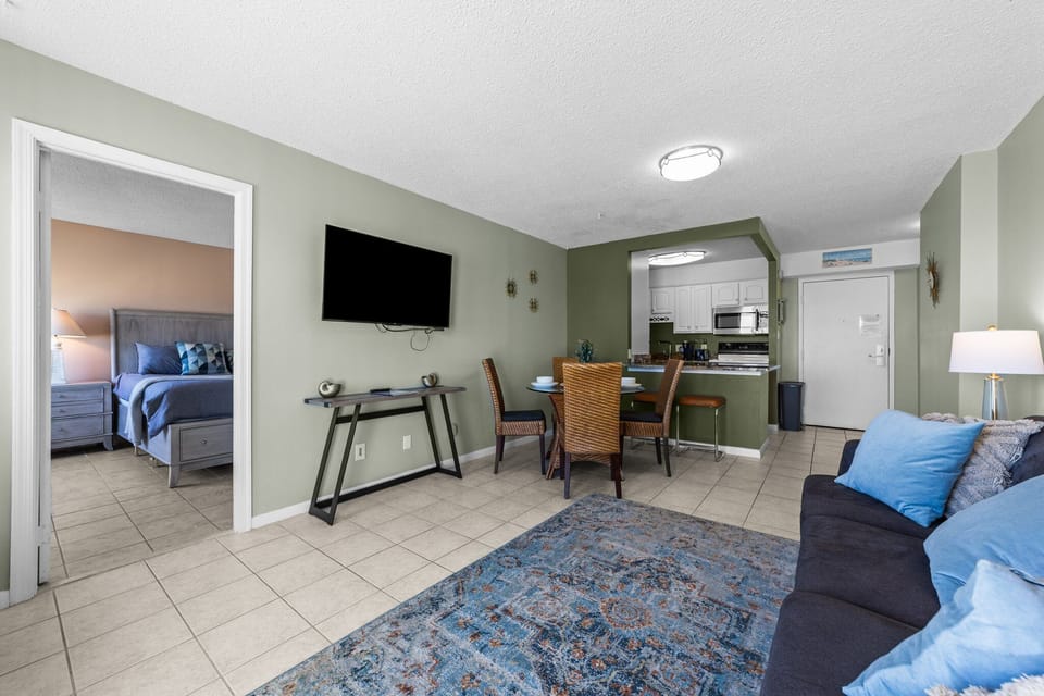 Living room with eating area