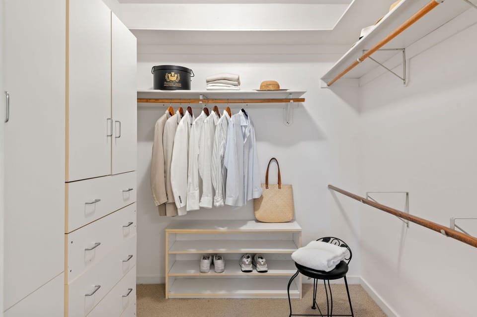Walk-in closet with plenty of storage