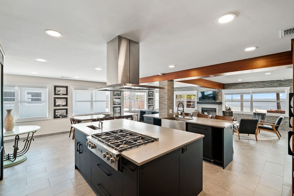 #5 and #8 Compass Suite | Private kitchen | Fridge, microwave, highchair, paper towels