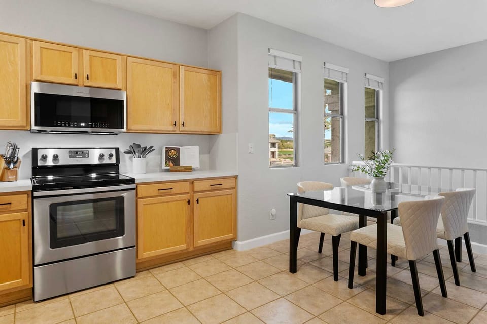 Fully-stocked kitchen