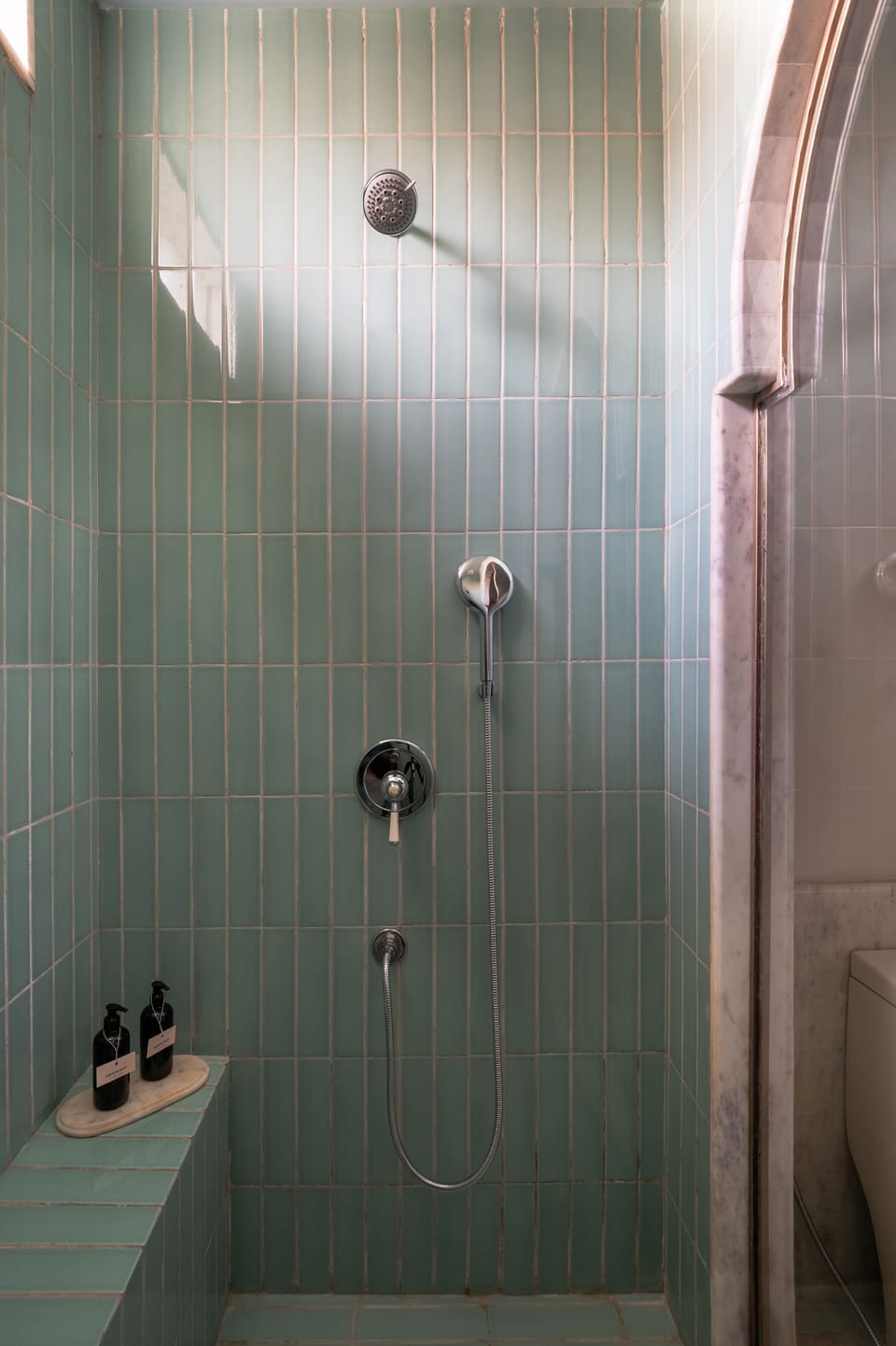 Premium Double Room | Bathroom | Shower, rainfall showerhead, slippers, towels