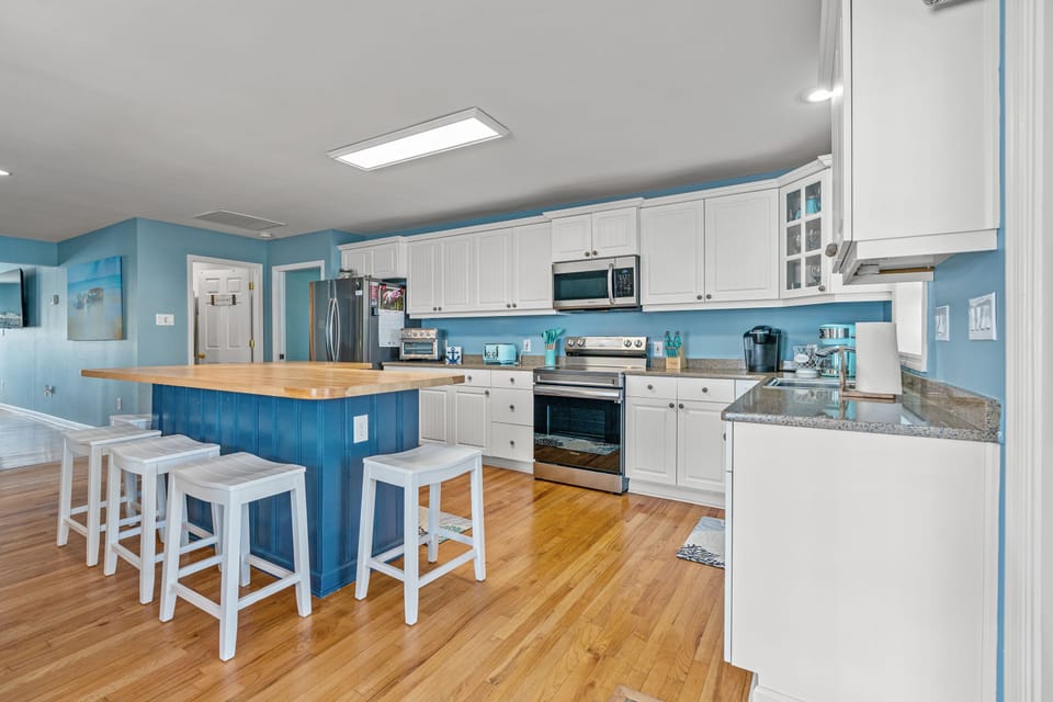 The family chef will love this updated kitchen complete with a huge workspace.