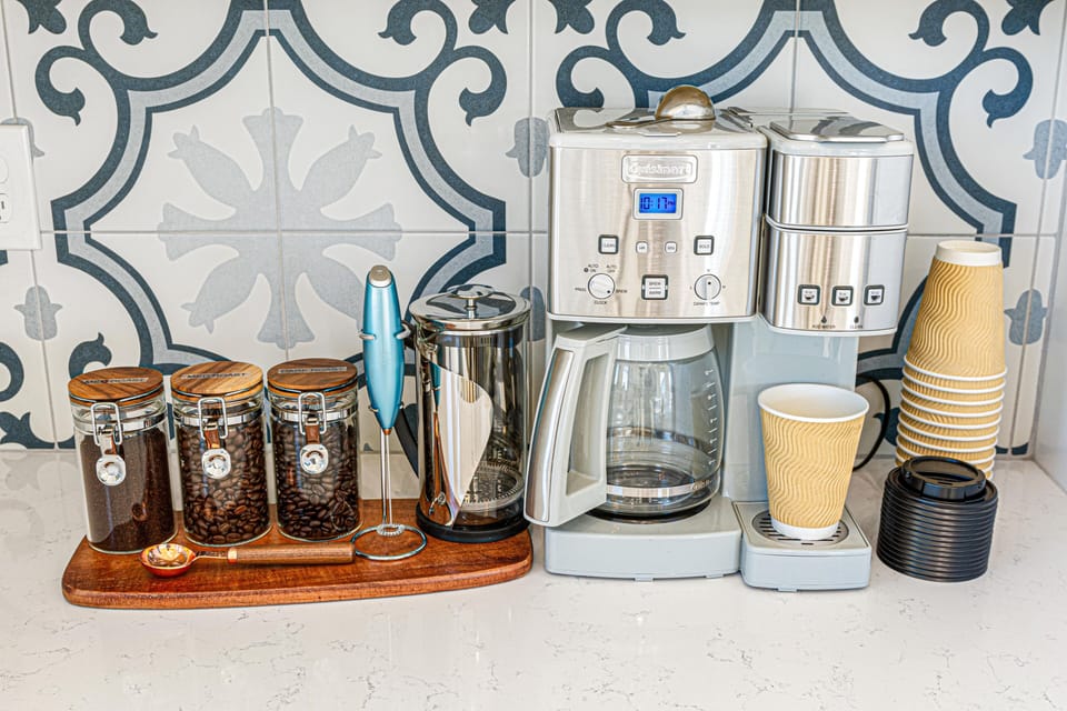 Free Coffee & Beans: Ocean View Coffee Station