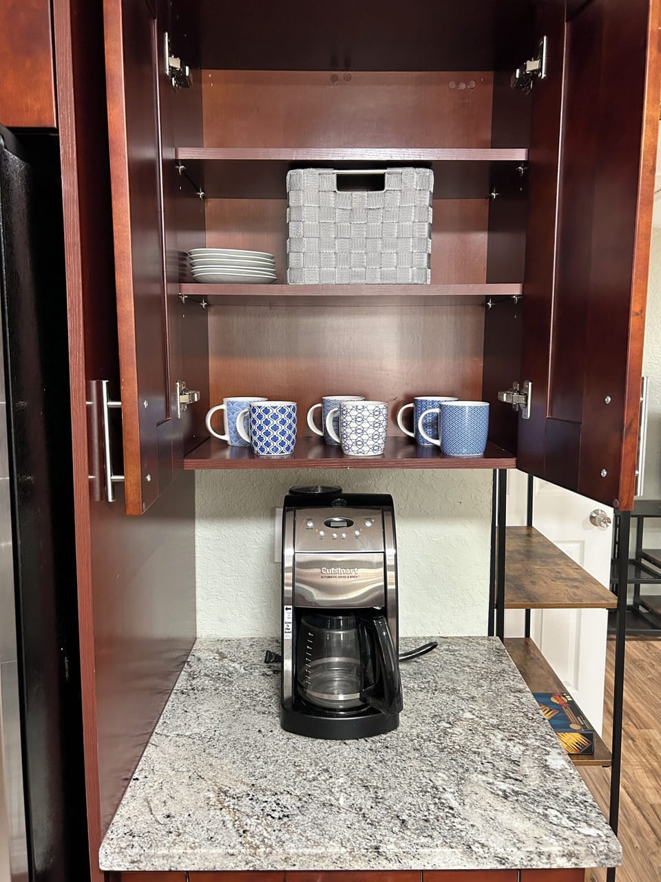 fully stocked coffee service