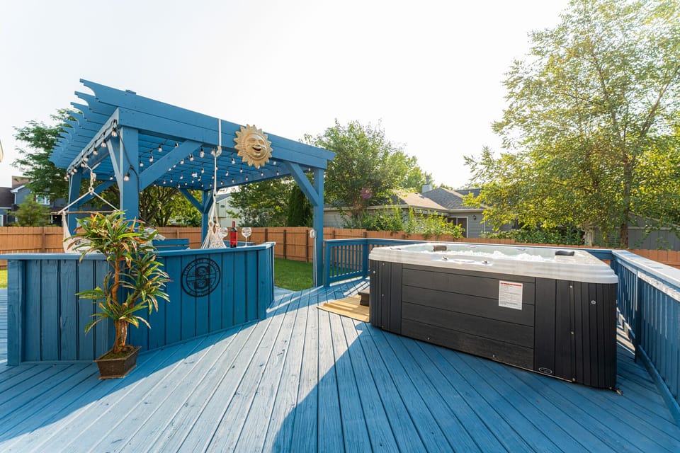 Deck and Hot Tub