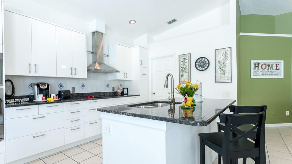 Fully stocked kitchen