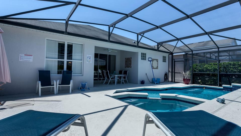 Private heated pool and spa