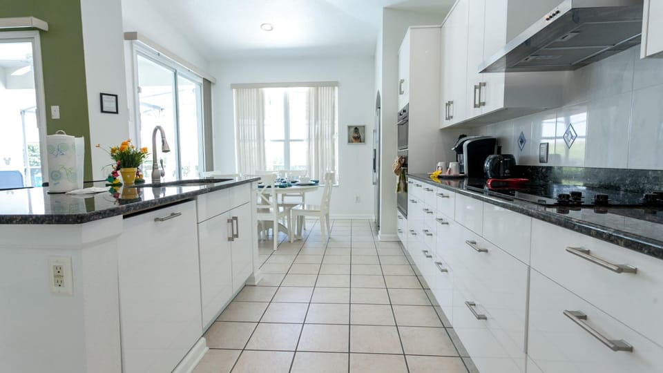 Fully stocked kitchen