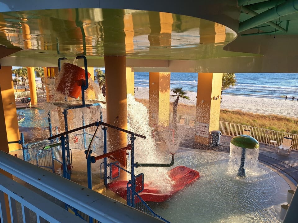 Splash pad for the kids