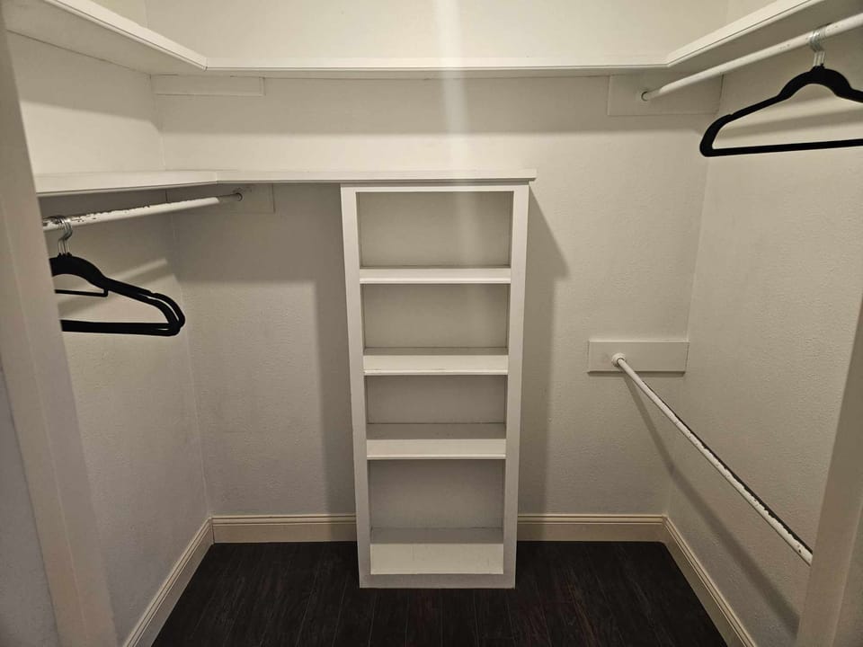 Master walk-in closet