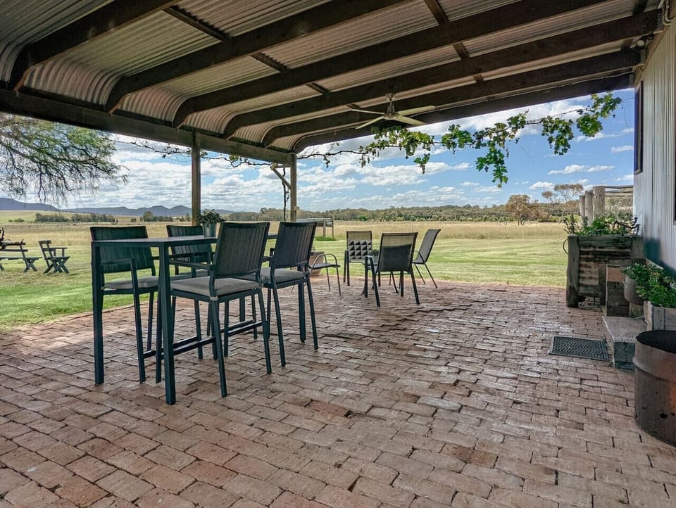 The undercover dining area