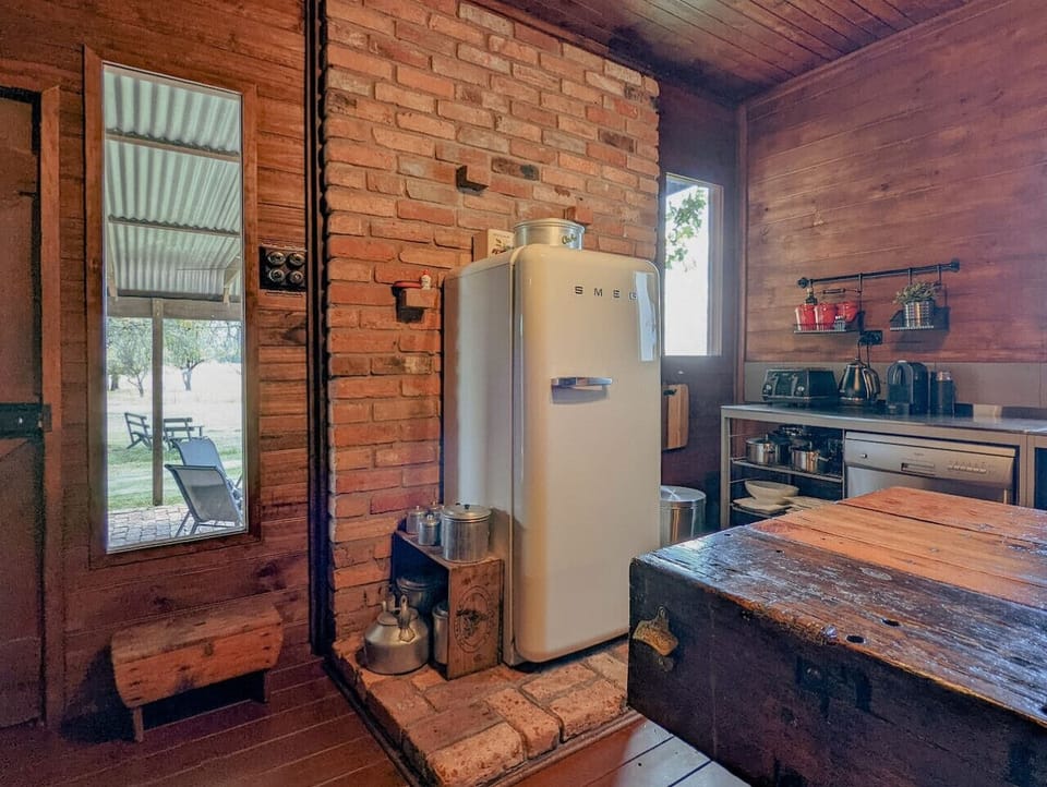 Fully equipped kitchen with coffee machine