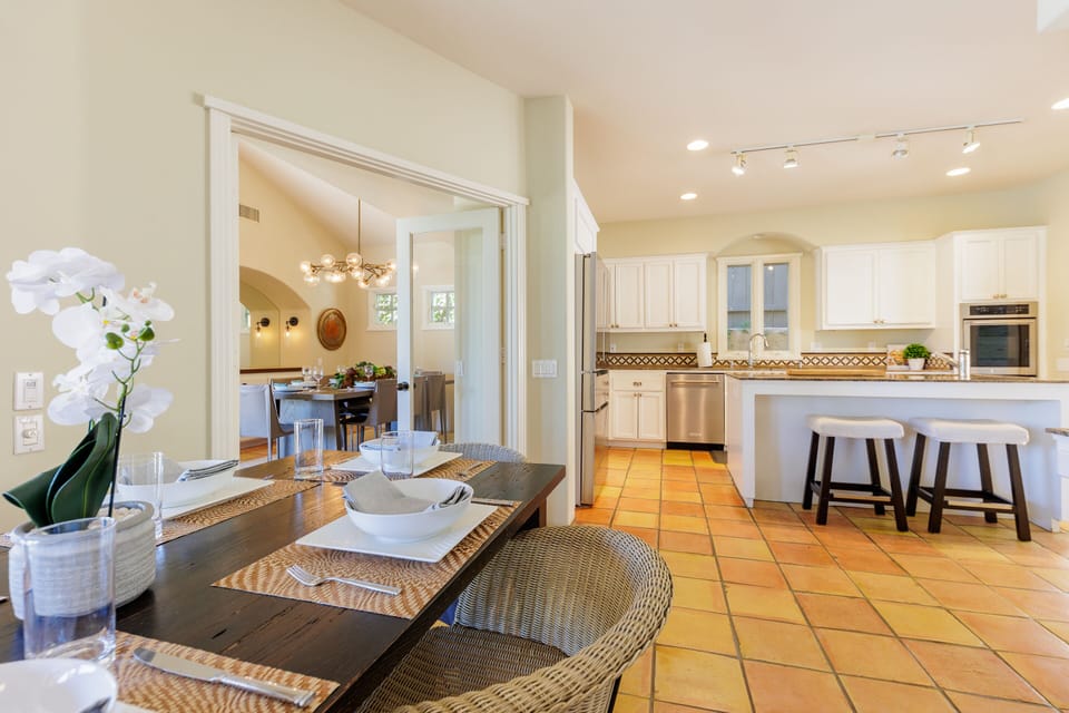 The open concept on the first floor is ideal for gathering or entertaining.