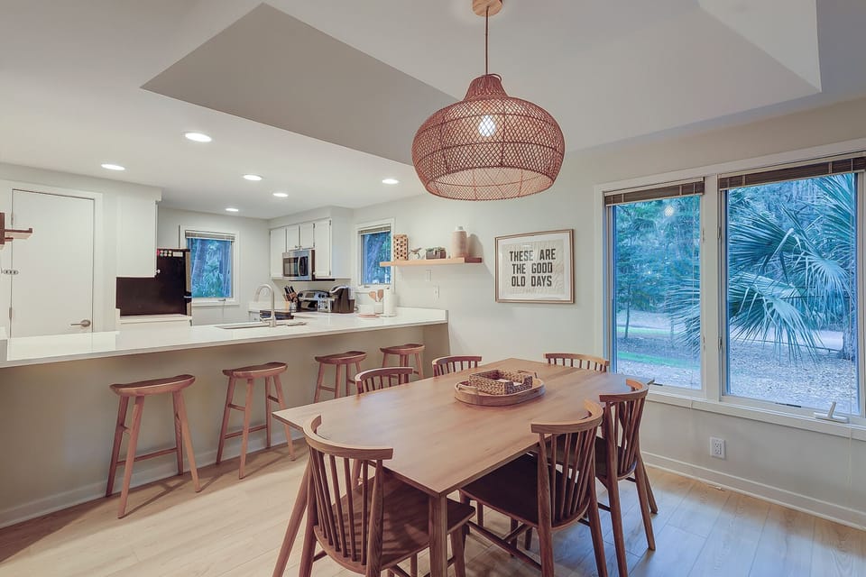 Kitchen and dining room
