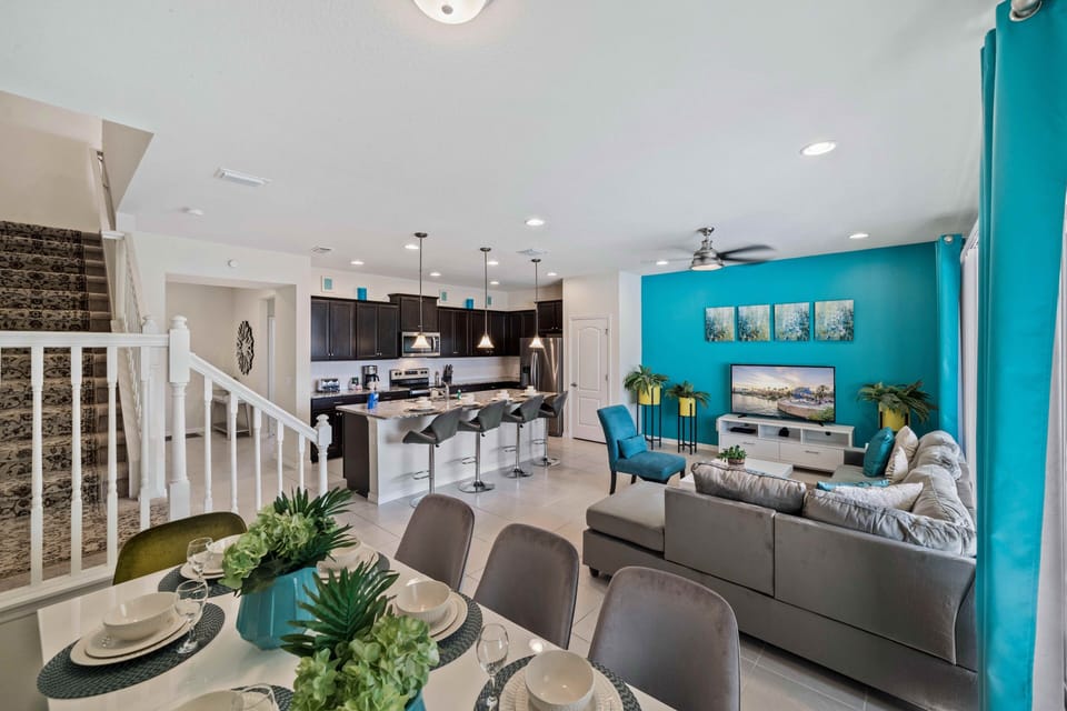 This open living space beckons with its expansive layout, creating a haven of relaxation and togetherness.