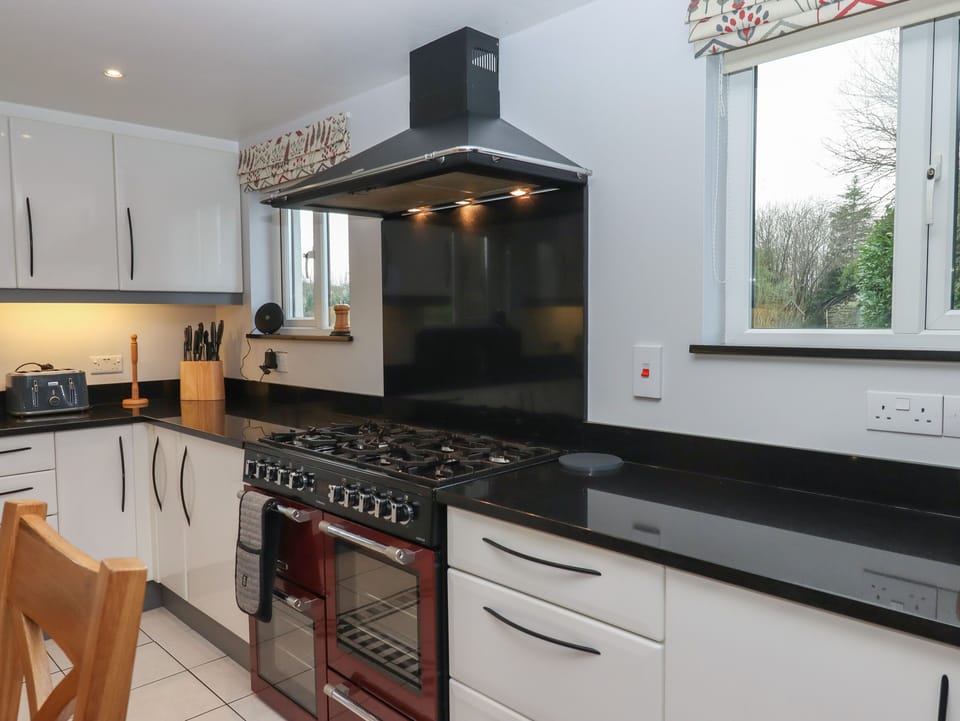 Fridge, dishwasher, electric kettle, toaster