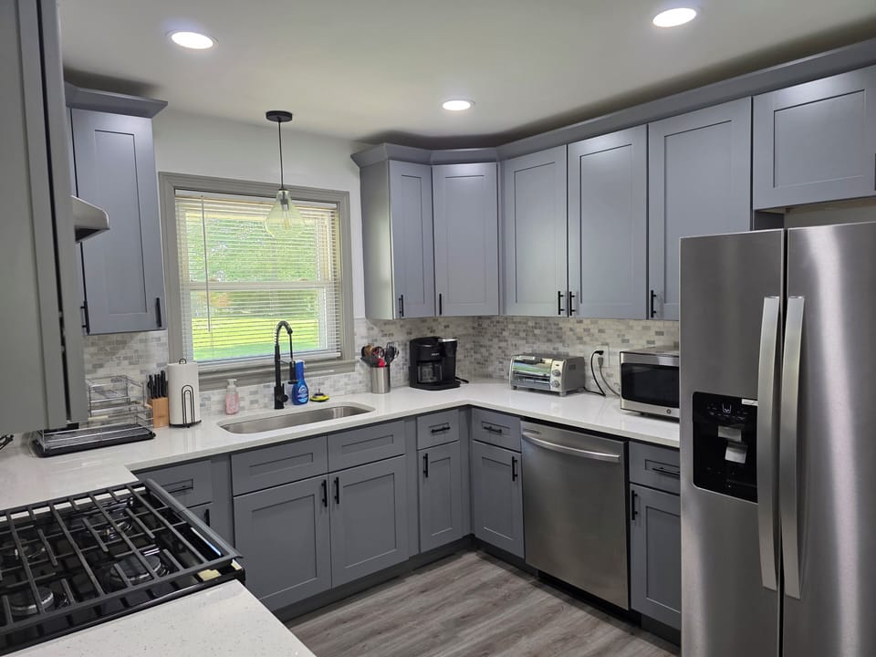 Spacious fully equipped kitchen