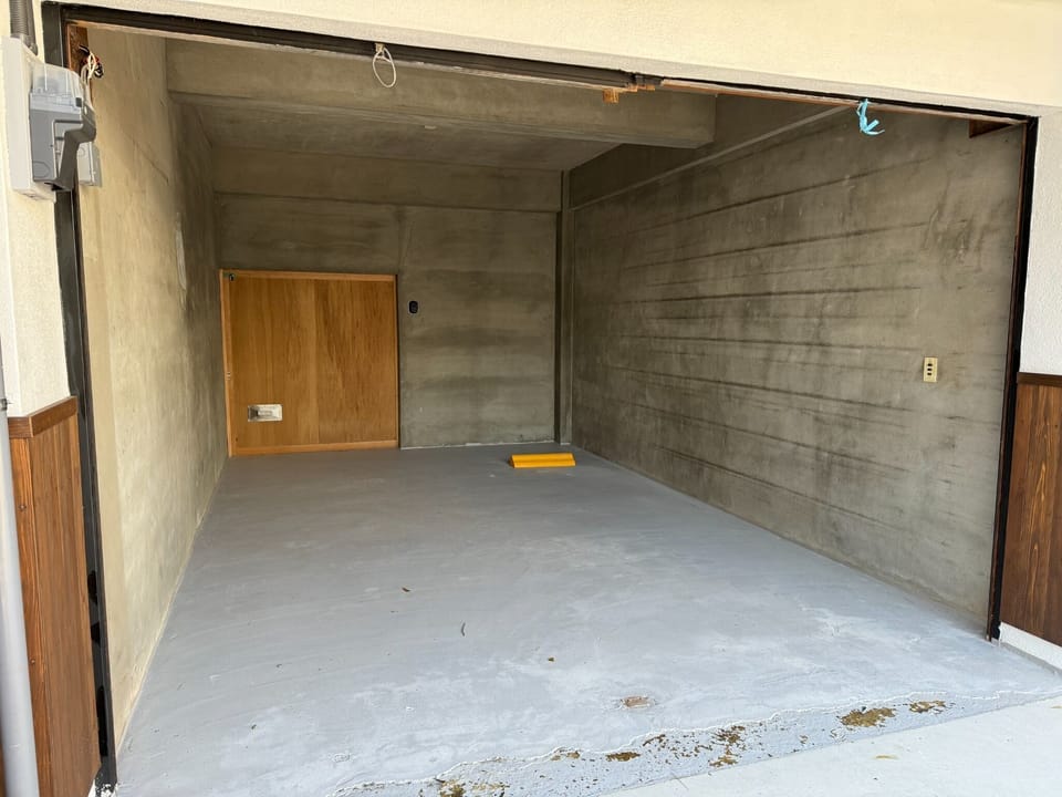 Motorcycles are safe, covered parking lot
