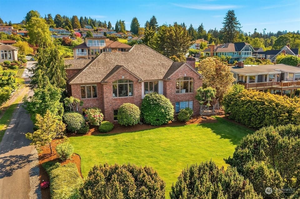 The house is large and so is the yard!