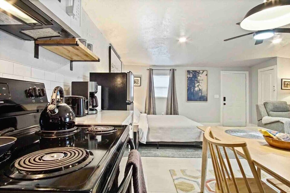 The kitchen is thoughtfully designed for both casual meals and gourmet creations