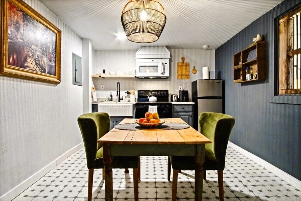 Share moments in a dining area designed for connection, with a cozy yet refined feel