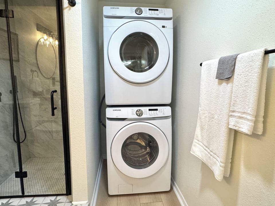  Enjoy the convenience of having your own washer and dryer right in your apartment. No more trips to the laundromat!