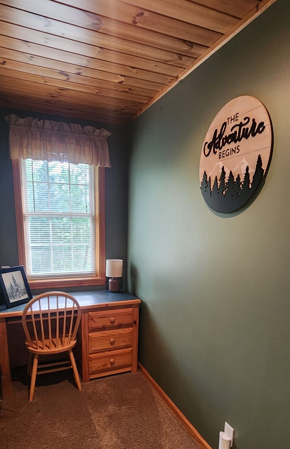 Open desk area in the loft which includes Wi-Fi.