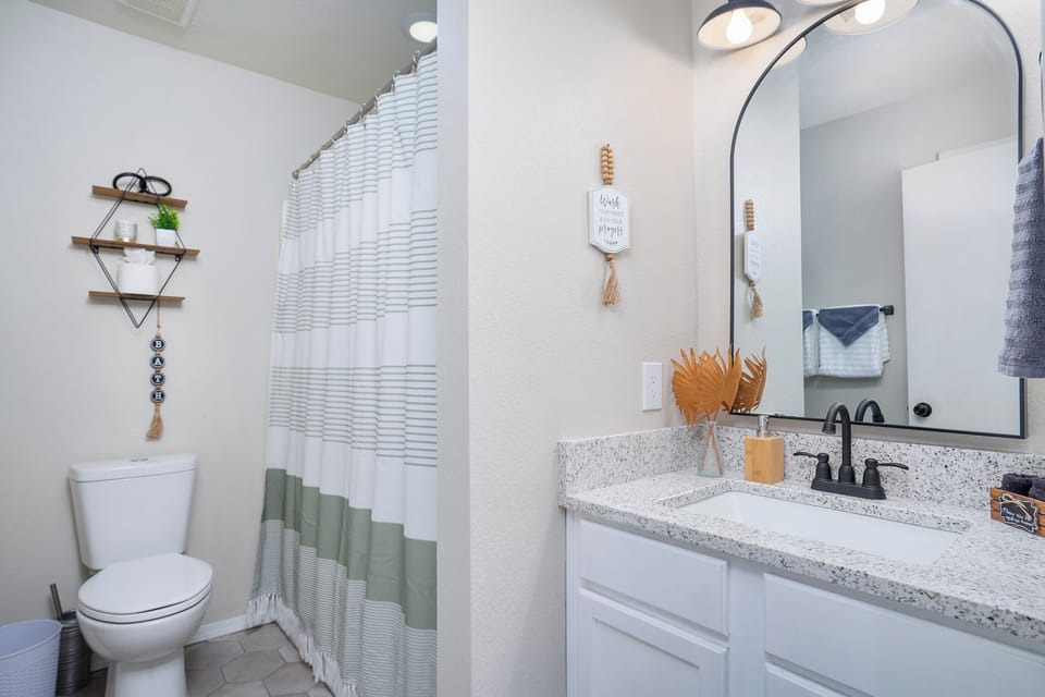 Fresh and clean bathroom for your comfort.