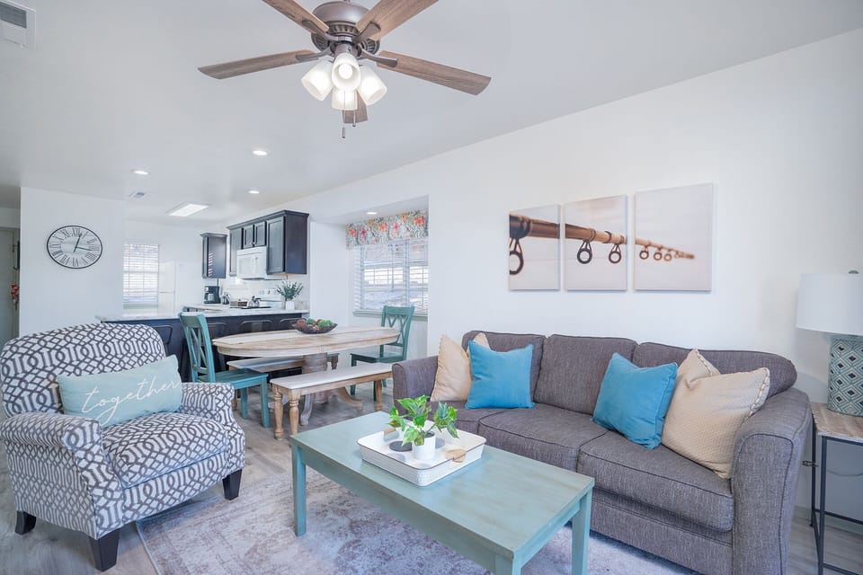 Make lasting memories with loved ones in this inviting condo - gather around the table for a friendly board game competition or snuggle up and enjoy a movie night on the TV in the evenings.