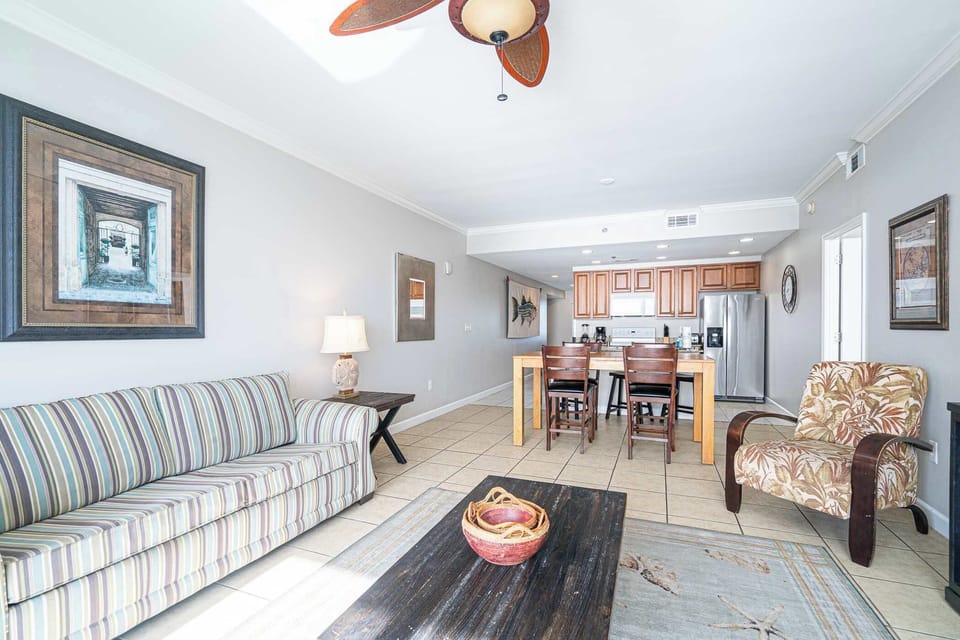 Condo, Multiple Beds, Balcony, Ocean View (Beachfront Haven) | Living area | 42-inch flat-screen TV with digital channels, TV