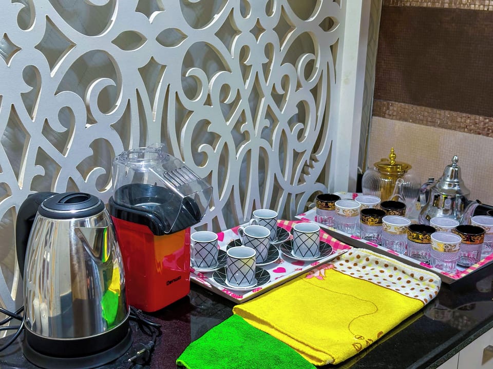 Luxury Apartment | Private kitchen | Full-size fridge, oven, stovetop, espresso maker