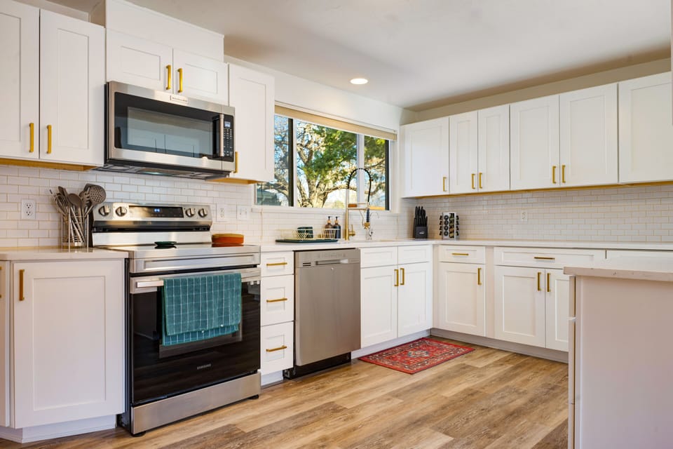 Fully stocked kitchen with everything you need to make your favorite meal. 