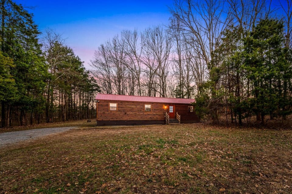 Welcome to our peaceful cabin in the woods.